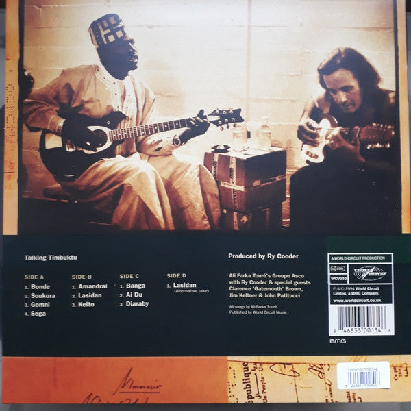 Ali Farka Touré With Ry Cooder ~ Talking Timbuktu (Vinyl) - Djungel & Jazz