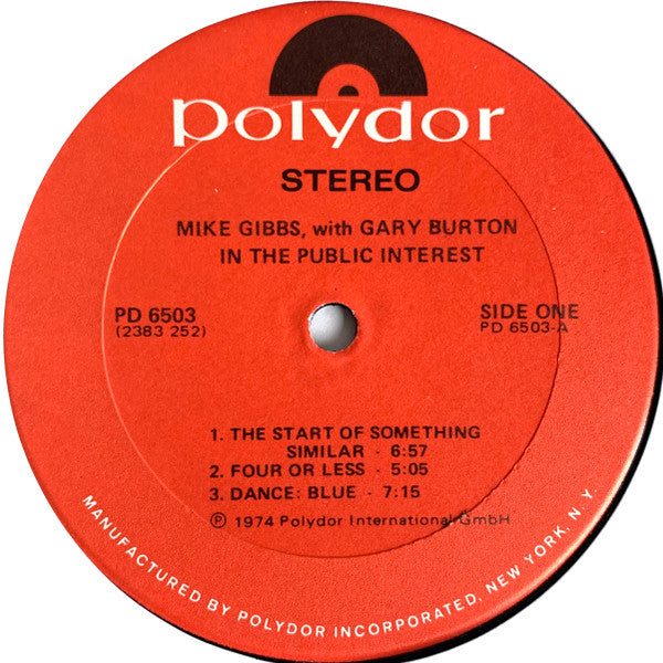 Mike Gibbs & Gary Burton ~ In The Public Interest (Vinyl) - Djungel & Jazz