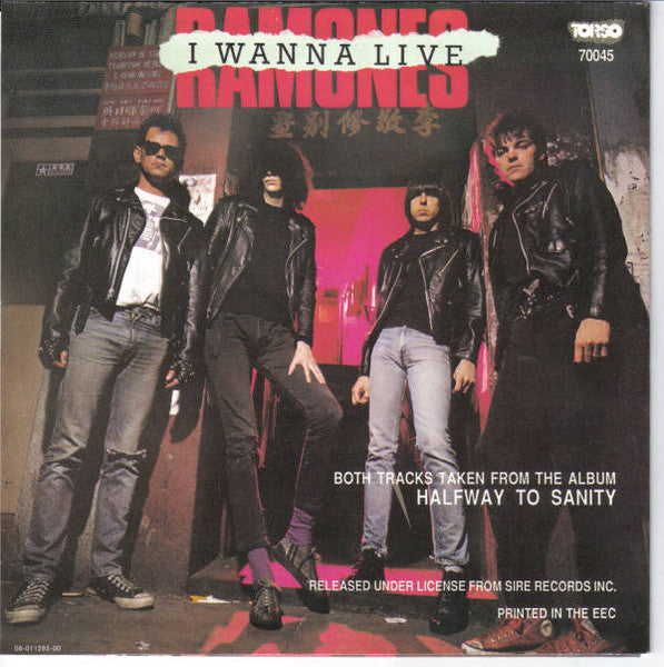 Ramones ~ I Wanna Live (Vinyl) - Djungel & Jazz