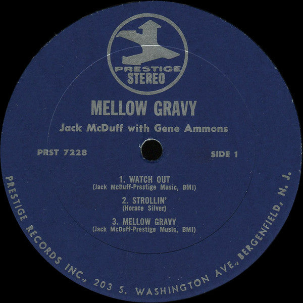 Brother Jack McDuff With Gene Ammons ~ Mellow Gravy (Vinyl) - Djungel & Jazz