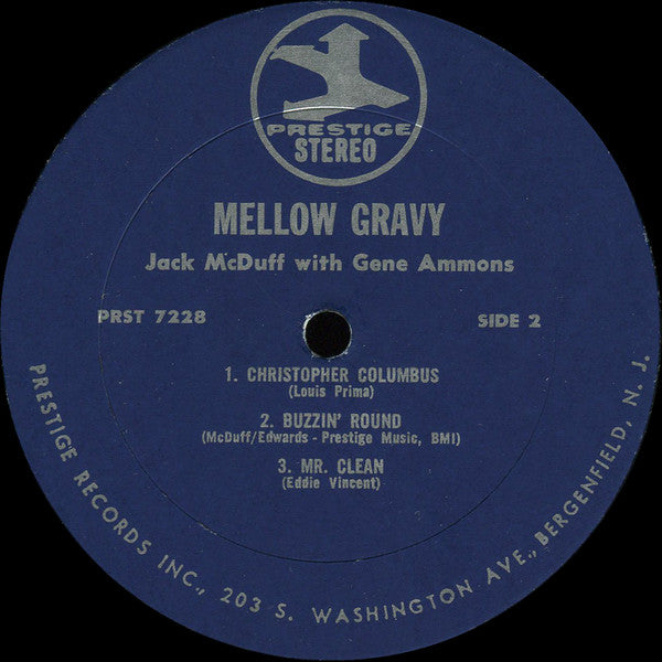 Brother Jack McDuff With Gene Ammons ~ Mellow Gravy (Vinyl) - Djungel & Jazz