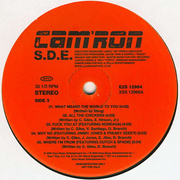 Cam'ron ~ S.D.E. (Vinyl) - Djungel & Jazz