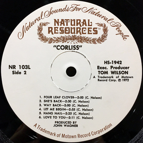 Corliss Nelson ~ Corliss (Vinyl) - Djungel & Jazz