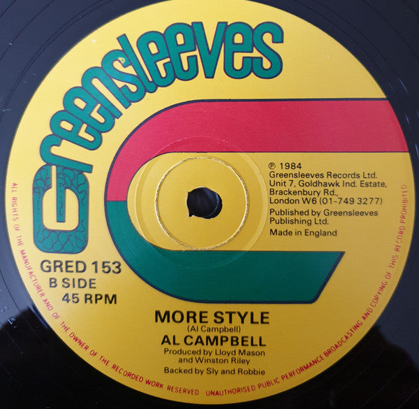 Al Campbell : Style And Fashion (12")