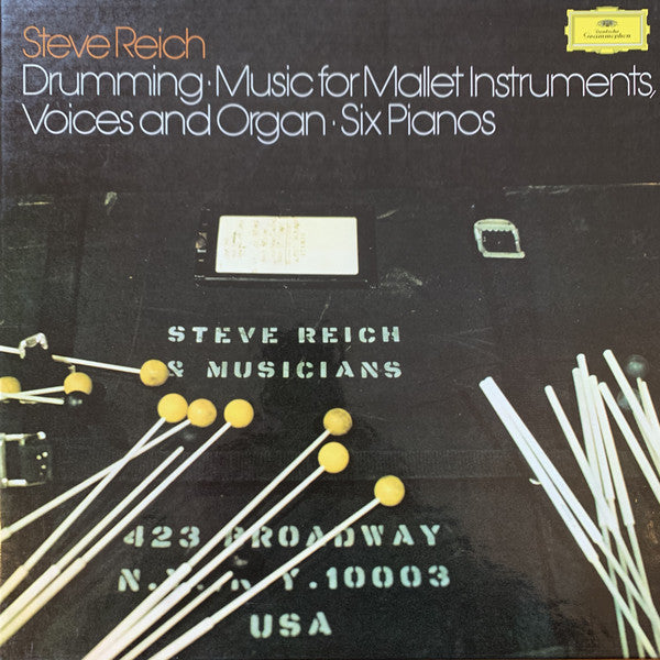 Steve Reich ~ Drumming ∙ Music For Mallet Instruments, Voices And Organ ∙ Six Pianos (Vinyl) - Djungel & Jazz