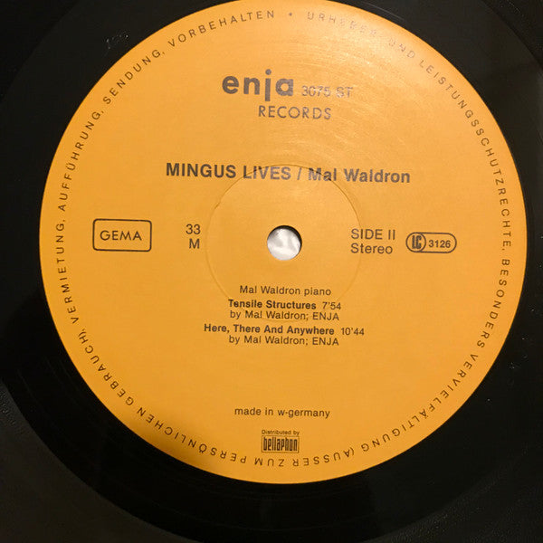 Mal Waldron ~ Mingus Lives (Vinyl) - Djungel & Jazz