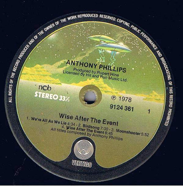 Anthony Phillips ~ Wise After The Event (Vinyl) - Djungel & Jazz