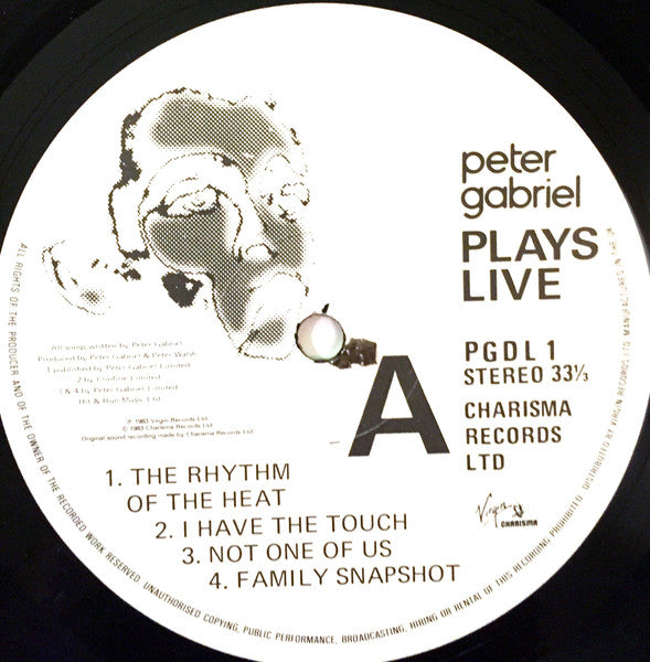 Peter Gabriel : Plays Live (2xLP, Album, RE)