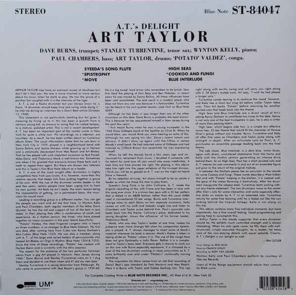 Art Taylor ~ A.T.'s Delight (Vinyl) - Djungel & Jazz