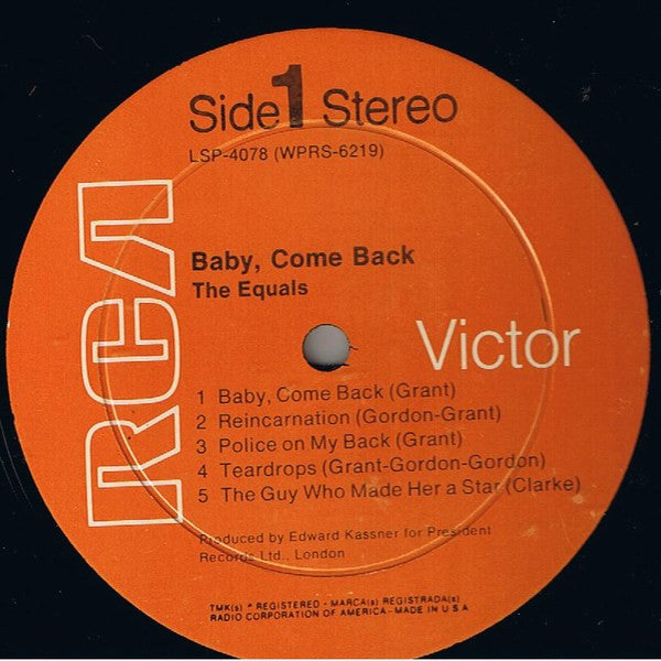 The Equals ~ Baby, Come Back (Vinyl) - Djungel & Jazz