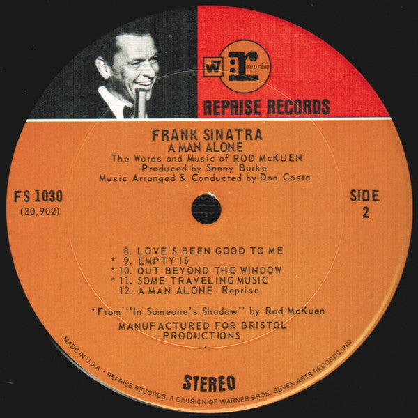Frank Sinatra ~ A Man Alone (Vinyl) - Djungel & Jazz