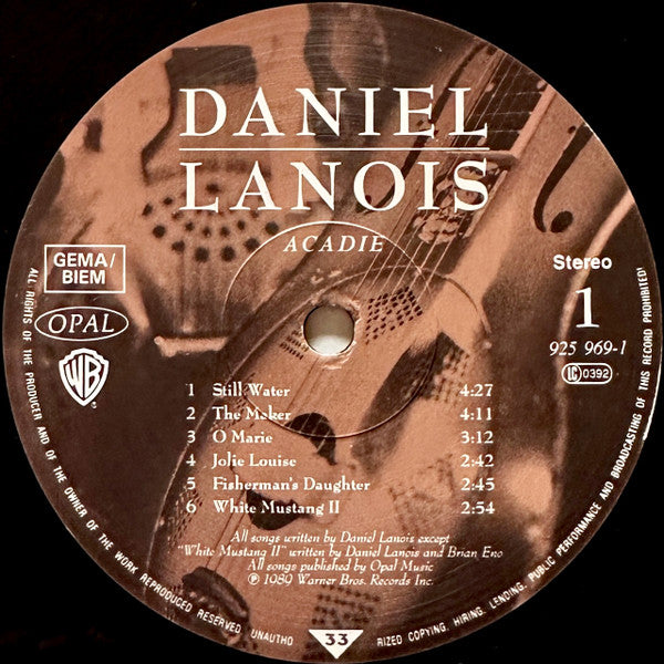 Daniel Lanois ~ Acadie (Vinyl) - Djungel & Jazz
