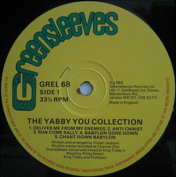 Yabby You ~ The Yabby You Collection (Vinyl) - Djungel & Jazz