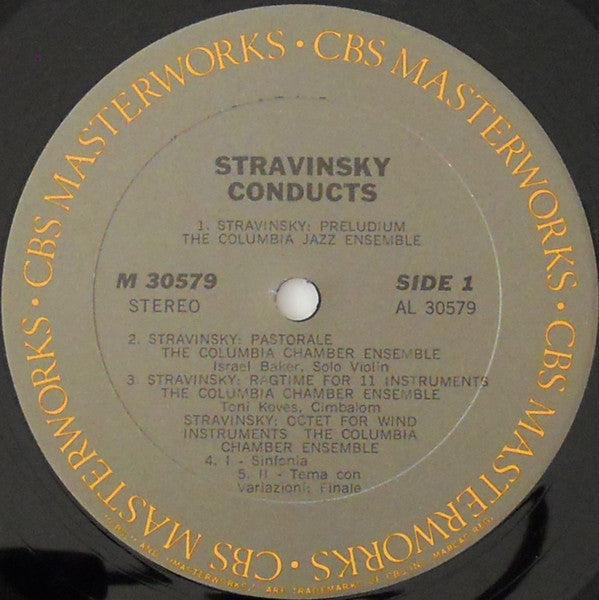 Stravinsky ~ Stravinsky Conducts Music For Chamber And Jazz Ensembles (Vinyl) - Djungel & Jazz