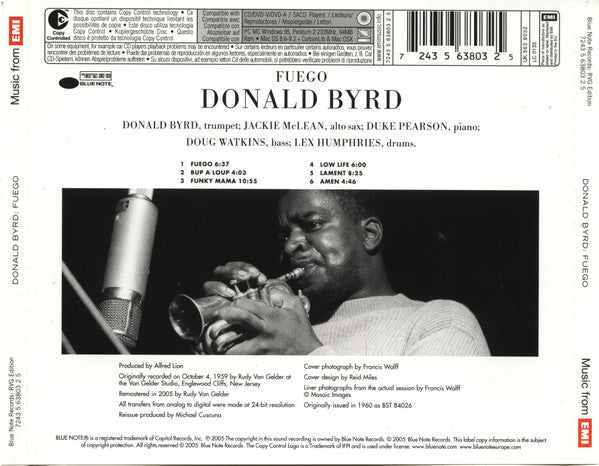 Donald Byrd ~ Fuego (Vinyl) - Djungel & Jazz