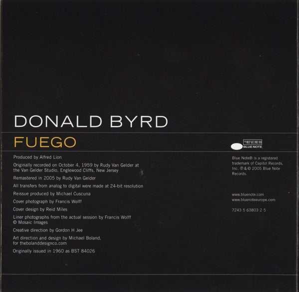 Donald Byrd ~ Fuego (Vinyl) - Djungel & Jazz