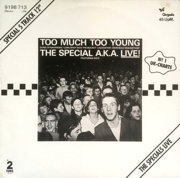 The Special A.K.A.* Featuring Rico* : Too Much Too Young (12", Maxi)