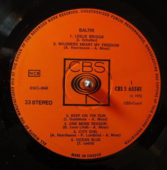 Baltik ~ Baltik (Vinyl) - Djungel & Jazz