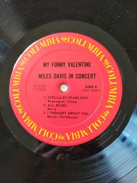 Miles Davis ~ My Funny Valentine - Miles Davis In Concert (Vinyl) - Djungel & Jazz