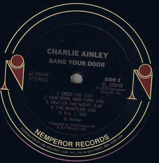 Charlie Ainley : Bang Your Door (LP, Album)