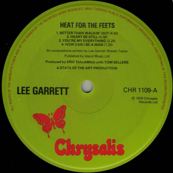 Lee Garrett ~ Heat For The Feets (Vinyl) - Djungel & Jazz