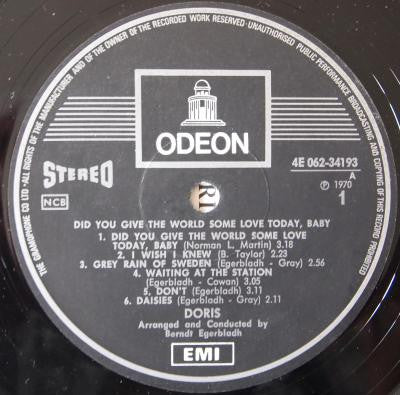 Doris : Did You Give The World Some Love Today, Baby (LP, Album)