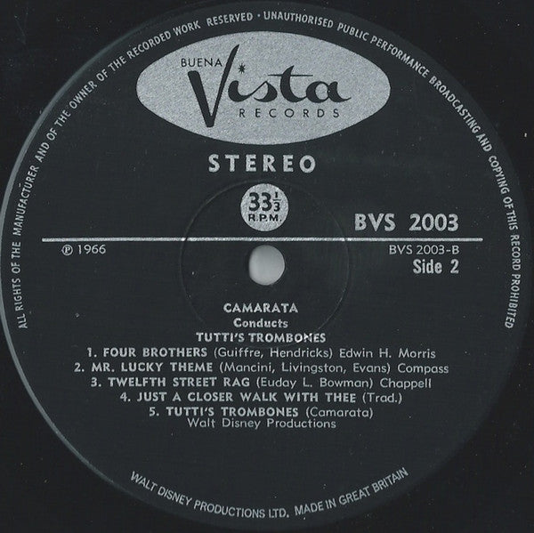 Tutti's Trombones : Tutti's Trombones (LP)