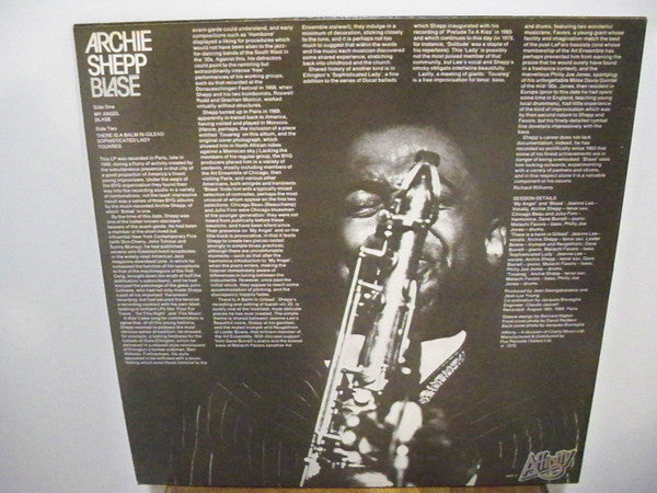 Archie Shepp ~ Blasé (Vinyl) - Djungel & Jazz