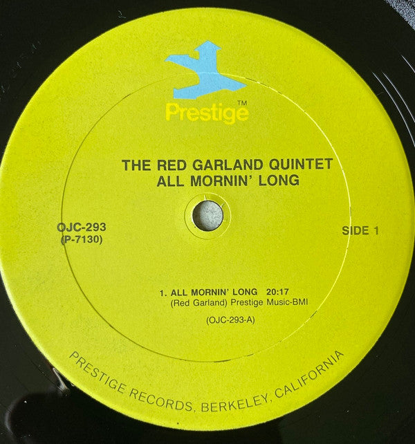 The Red Garland Quintet ~ All Mornin’ Long (Vinyl) - Djungel & Jazz