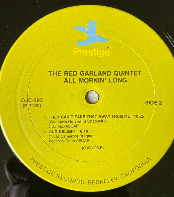 The Red Garland Quintet ~ All Mornin’ Long (Vinyl) - Djungel & Jazz