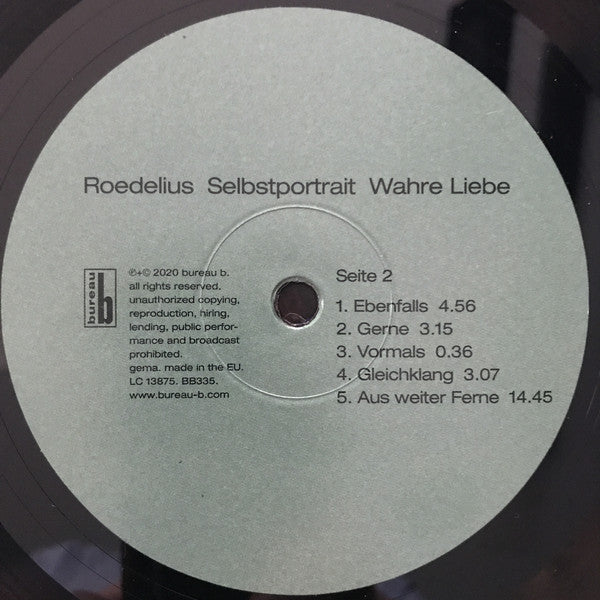 Roedelius ~ Selbstportrait Wahre Liebe (Vinyl) - Djungel & Jazz