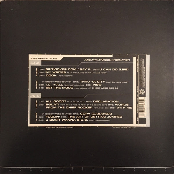 De La Soul ~ Art Official Intelligence: Mosaic Thump (Vinyl) - Djungel & Jazz