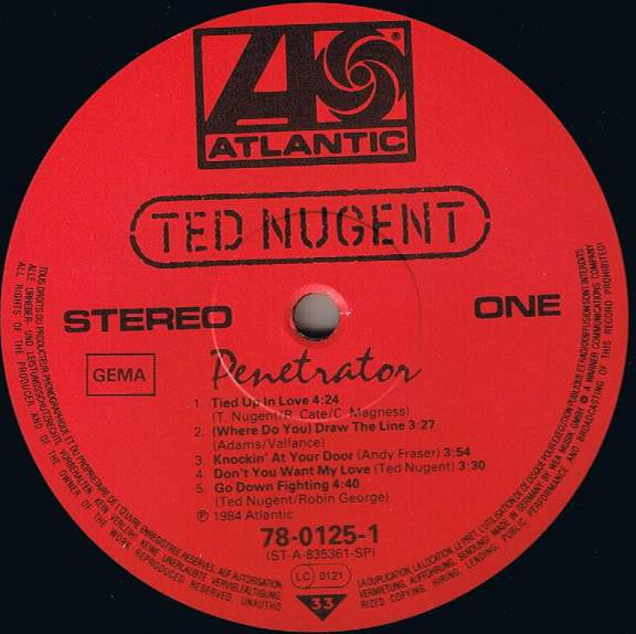 Ted Nugent ~ Penetrator (Vinyl) - Djungel & Jazz