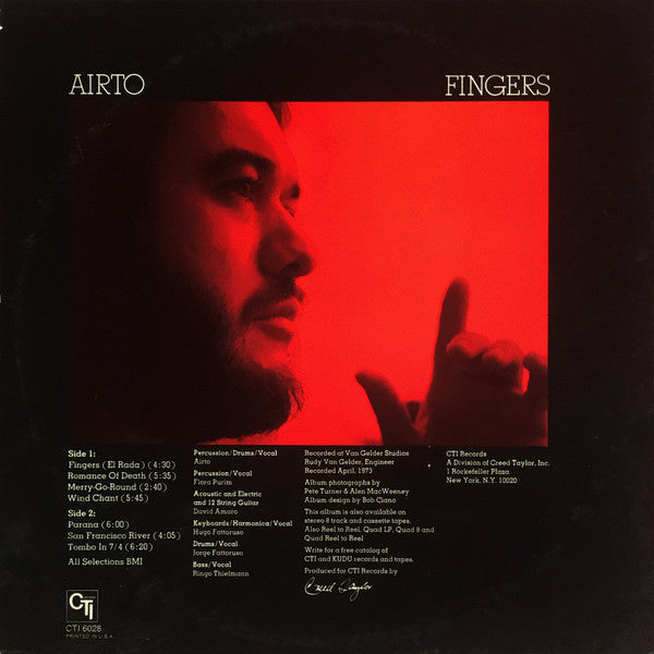 Airto Moreira : Fingers (LP, Album, San)
