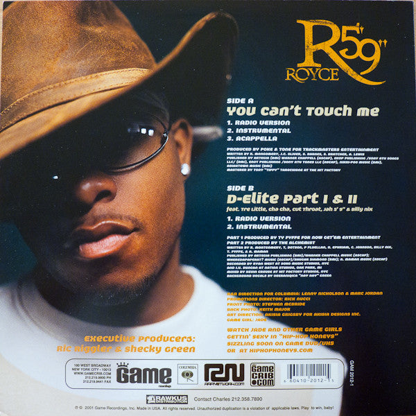Royce Da 5'9" ~ You Can't Touch Me / D-Elite (Vinyl) - Djungel & Jazz
