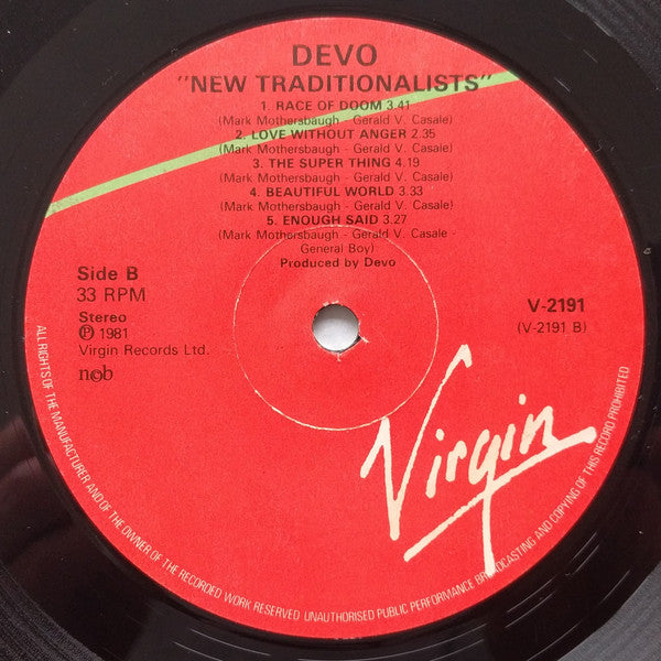 Devo : New Traditionalists (LP, Album)