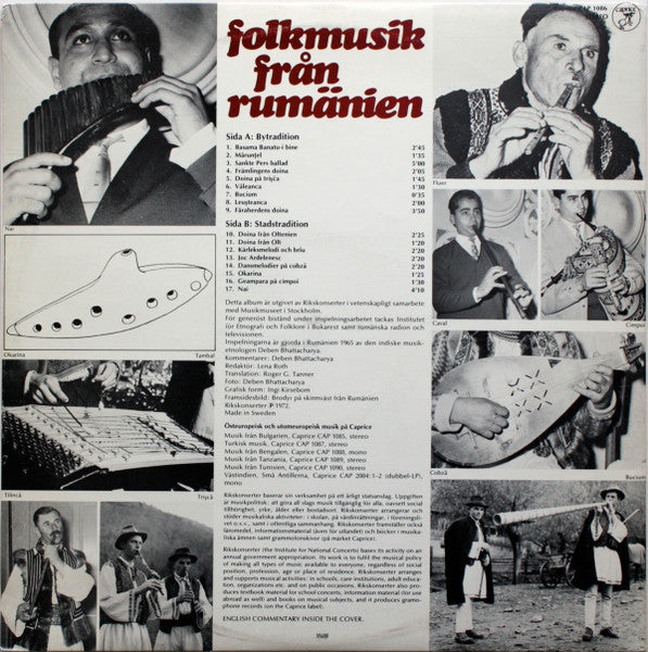 Various ~ Folkmusik Från Rumänien (Vinyl) - Djungel & Jazz