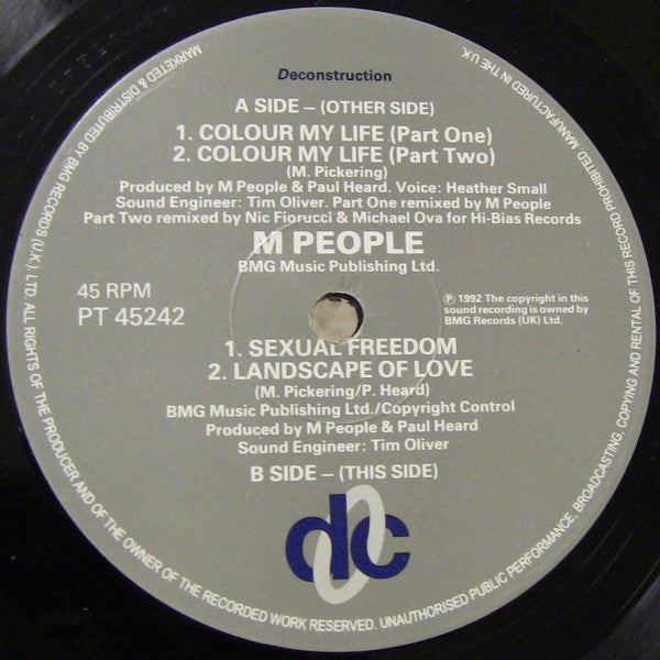 M People ~ Colour My Life (Extended Play) (Vinyl) - Djungel & Jazz