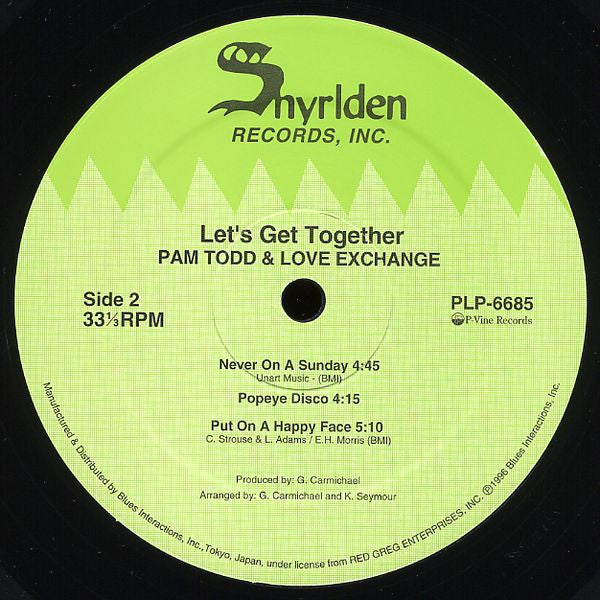 Pam Todd And Love Exchange : Let's Get Together (LP, Album, RE)
