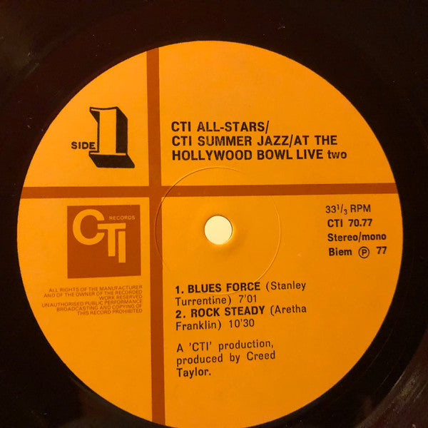 CTI All-Stars ~ CTI Summer Jazz At The Hollywood Bowl Live Two (Vinyl) - Djungel & Jazz