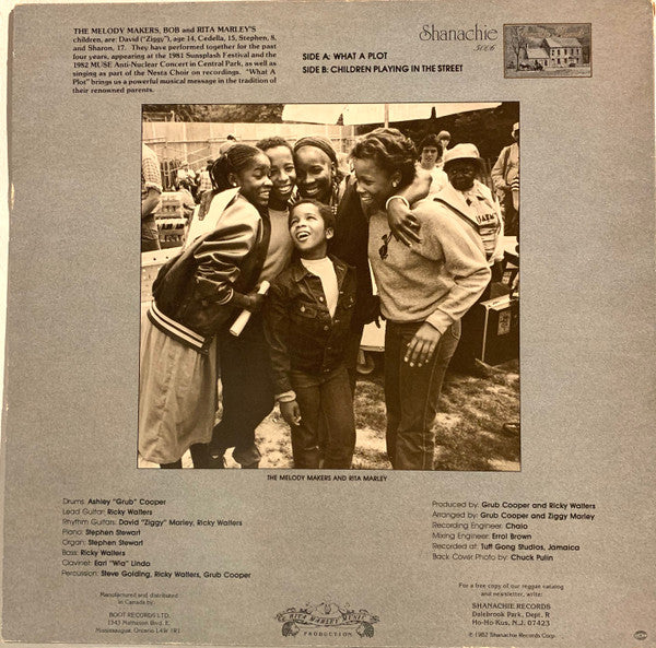 The Melody Makers Featuring David Marley : What A Plot / Children Playing In The Street (12", Maxi)
