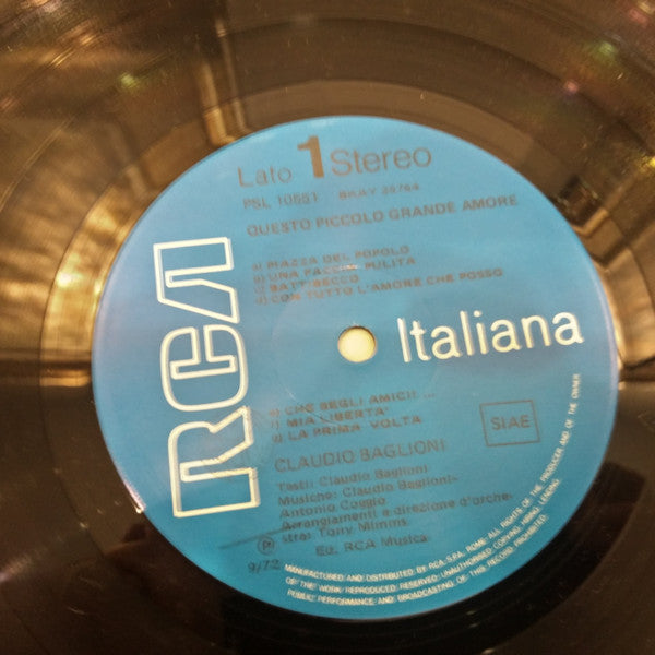 Claudio Baglioni ~ Questo Piccolo Grande Amore (Vinyl) - Djungel & Jazz