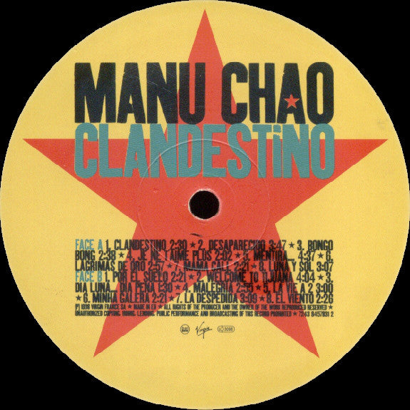 Manu Chao ~ Clandestino (Vinyl) - Djungel & Jazz