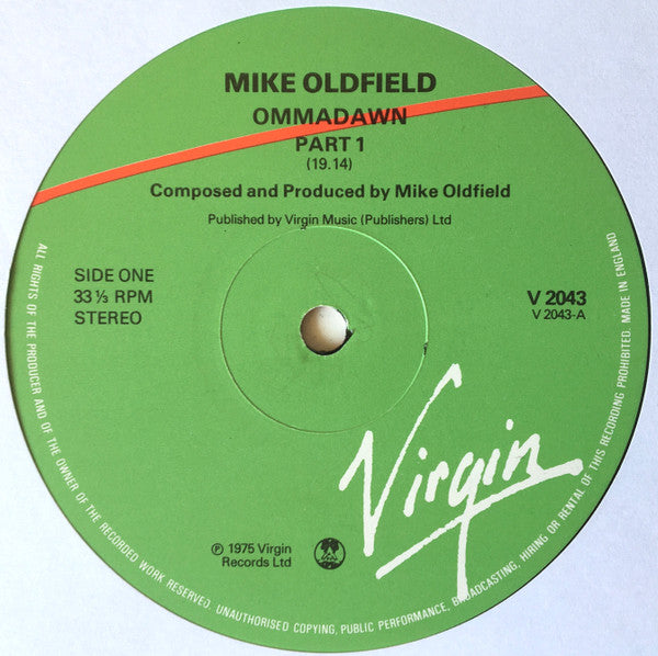 Mike Oldfield ~ Ommadawn (Vinyl) - Djungel & Jazz
