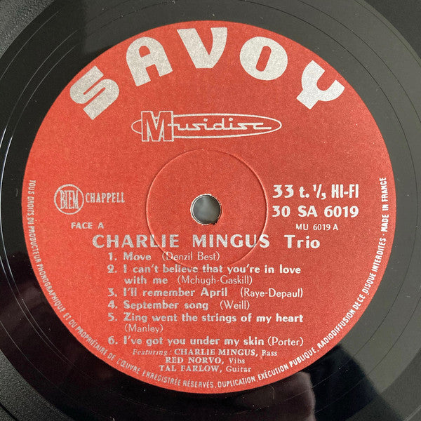 The Charlie Mingus Trio With Tal Farlow, Red Norvo ~ The Charlie Mingus Trio With Tal Farlow, Red Norvo (Vinyl) - Djungel & Jazz