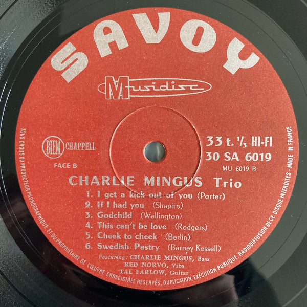 The Charlie Mingus Trio With Tal Farlow, Red Norvo ~ The Charlie Mingus Trio With Tal Farlow, Red Norvo (Vinyl) - Djungel & Jazz
