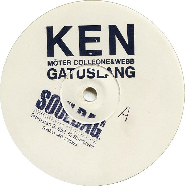 Ken Ring Möter Collén & Webb : Gatuslang (12", Promo, Cle)