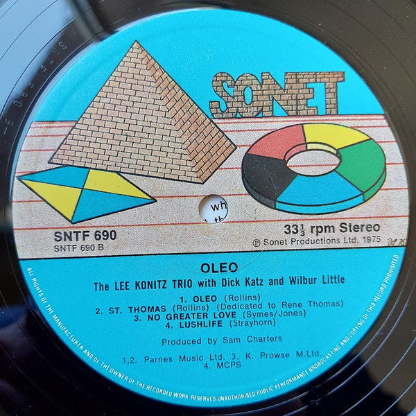 The Lee Konitz Trio With Dick Katz & Wilbur Little ~ Oleo (Vinyl) - Djungel & Jazz