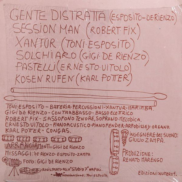 Tony Esposito : Gente Distratta (LP, Album)