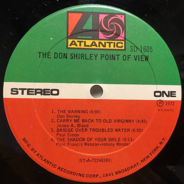 Don Shirley ~ The Don Shirley Point Of View (Vinyl) - Djungel & Jazz